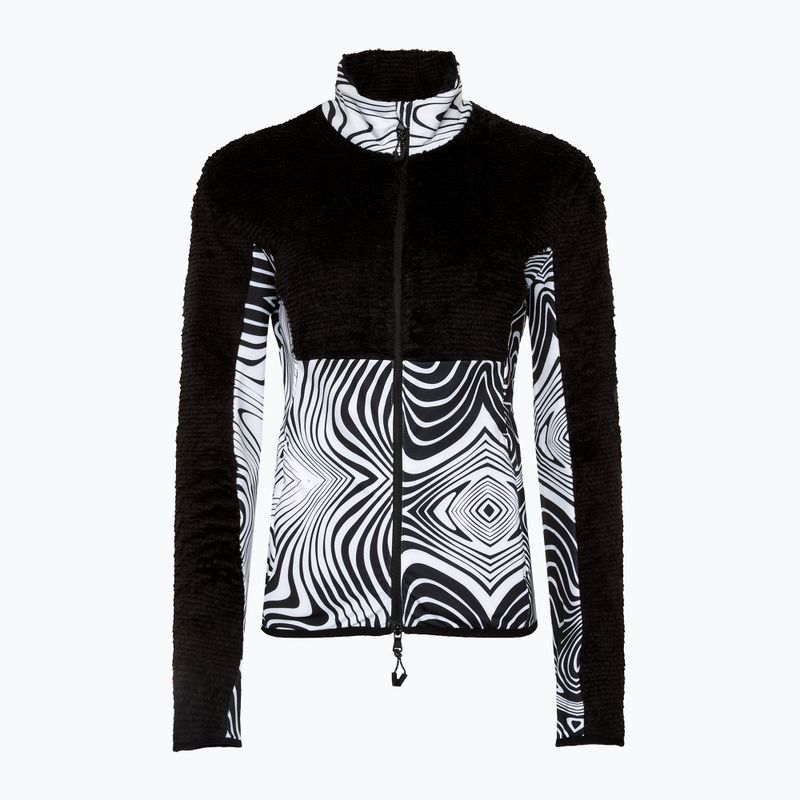 Bluza narciarska damska EA7 Ski Kitzbuhel Polarfleece T-Top fancy zebra