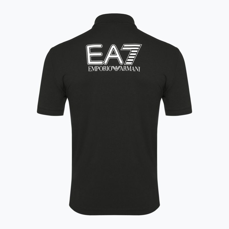 Koszulka męska EA7 Emporio Armani Train Visibility Polo black 2