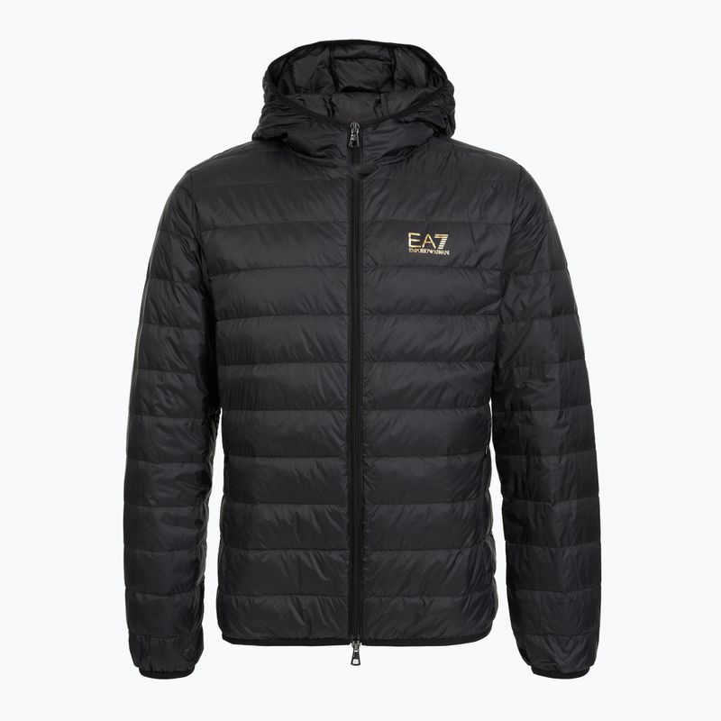 Kurtka męska EA7 Emporio Armani Train Core Id Down Light Jacket Hoodie black