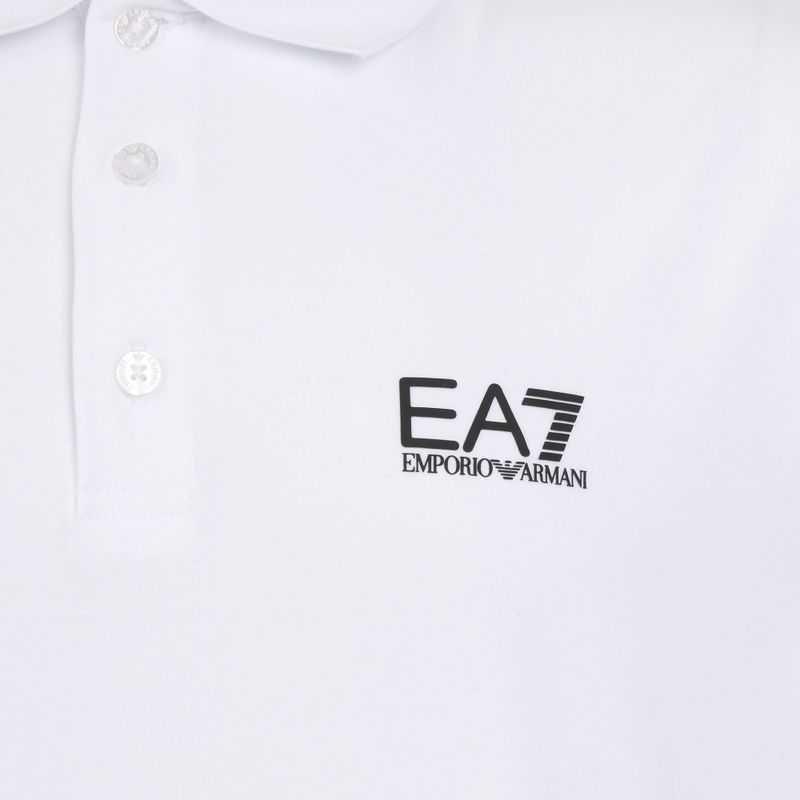 Koszulka polo męska EA7 Emporio Armani Core Identity Polo white 3