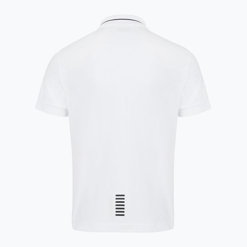 Koszulka polo męska EA7 Emporio Armani Core Identity Piqué Polo white 2