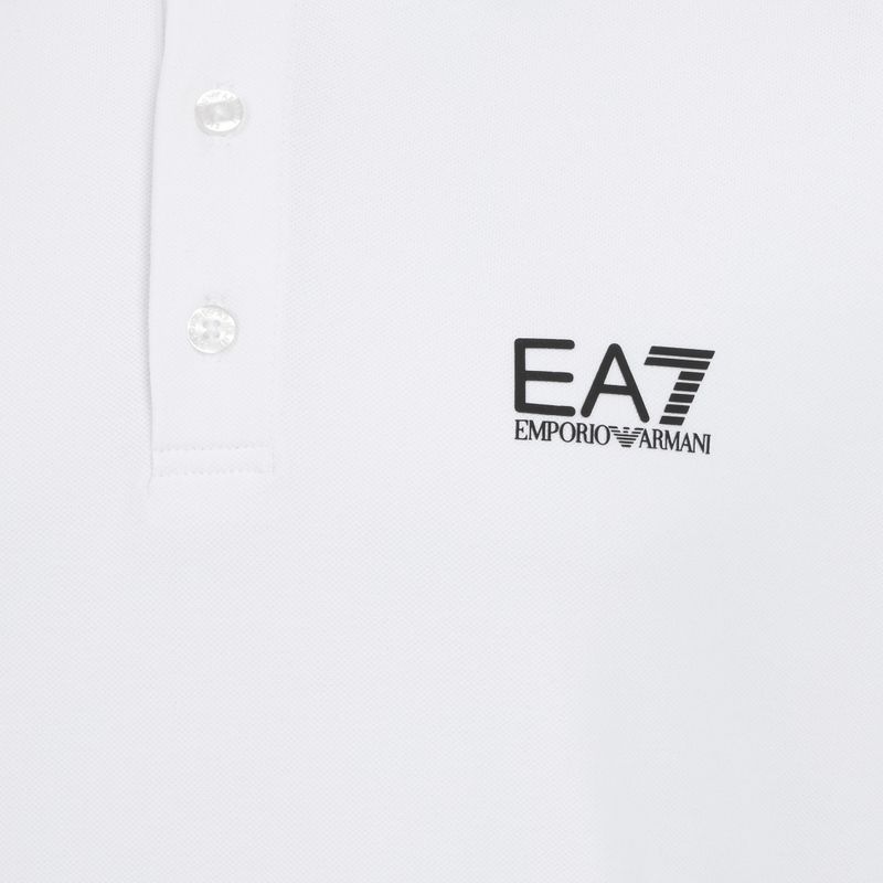 Koszulka polo męska EA7 Emporio Armani Core Identity Piqué Polo white 3