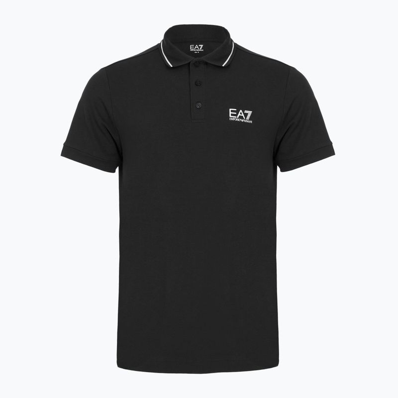 Koszulka polo męska EA7 Emporio Armani Core Identity Piqué Polo black