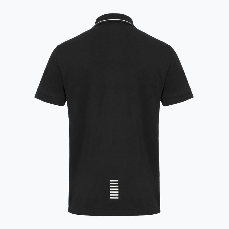 Koszulka polo męska EA7 Emporio Armani Core Identity Piqué Polo black 2