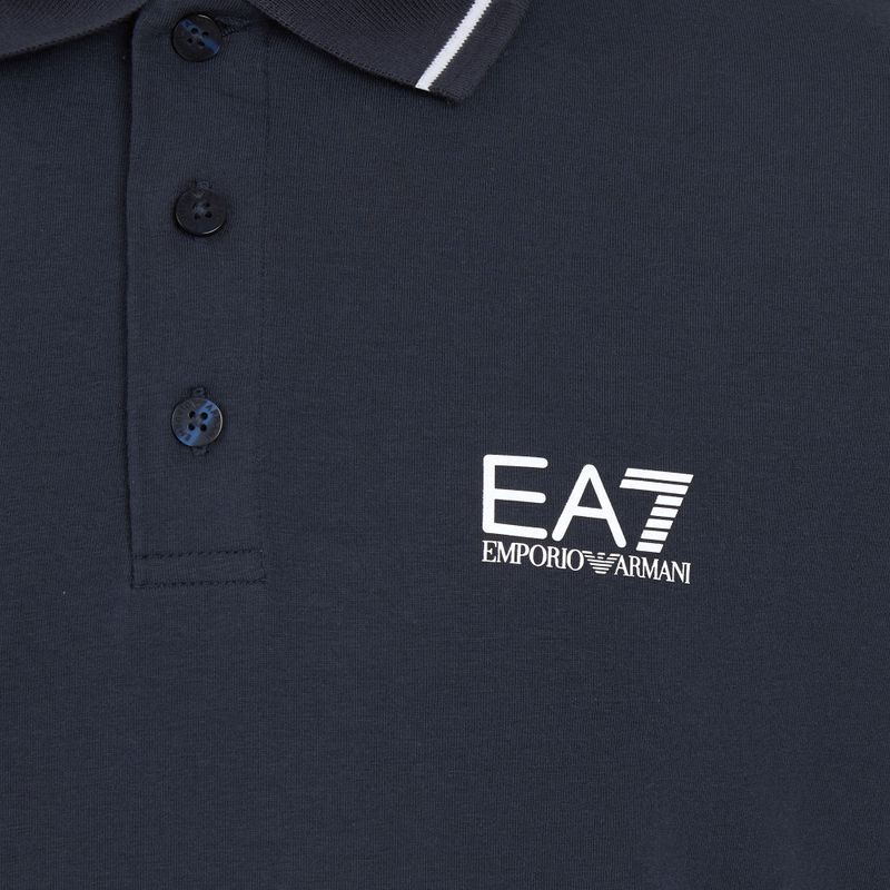 Koszulka polo męska EA7 Emporio Armani Core Identity Piqué Polo armani blue 3