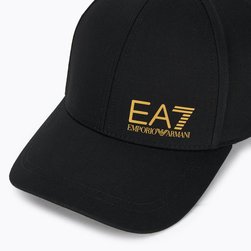 Czapka z daszkiem EA7 Emporio Armani TrainCore IdentityLogo black/gold 3