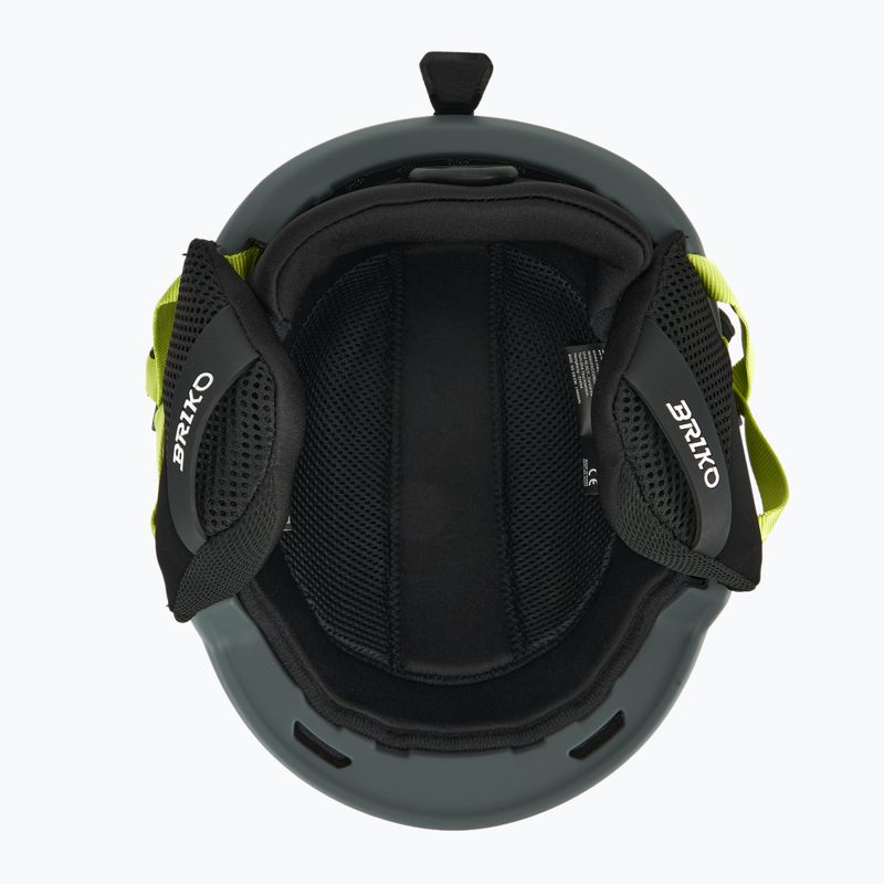 Kask narciarski Briko Aran matt shark gray/light gray/electric lime 5