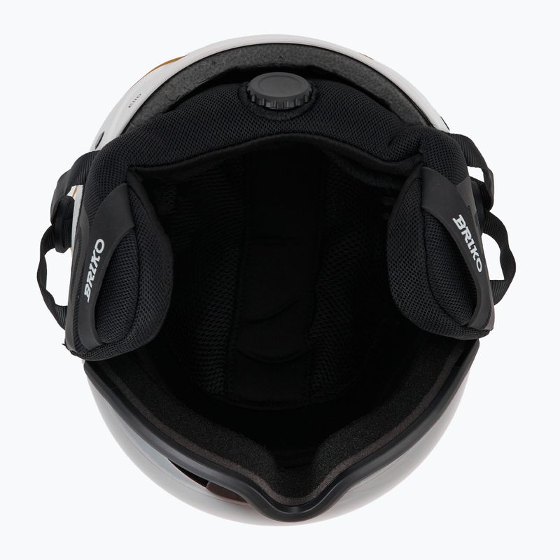 Kask narciarski Briko Elio Visor matt white/black 5