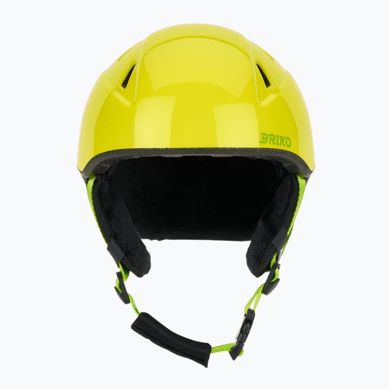 Kask narciarski dziecięcy Briko Makalu Jr shiny sunflower yellow/lineade green 2