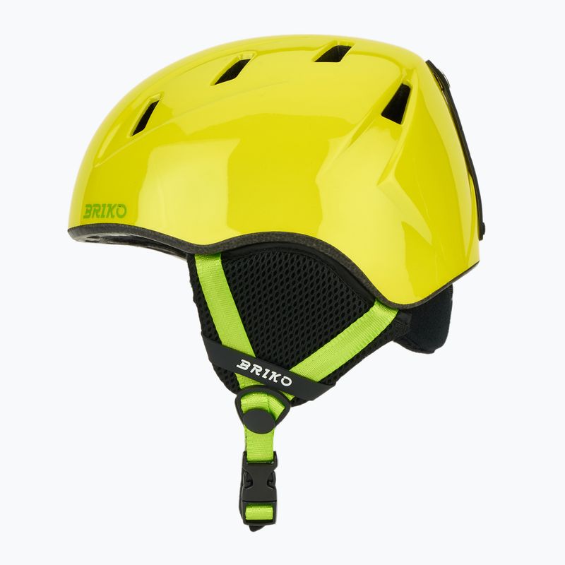 Kask narciarski dziecięcy Briko Makalu Jr shiny sunflower yellow/lineade green 3
