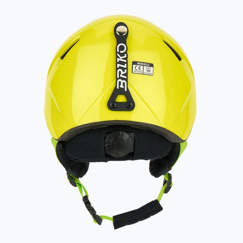 Kask narciarski dziecięcy Briko Makalu Jr shiny sunflower yellow/lineade green 4