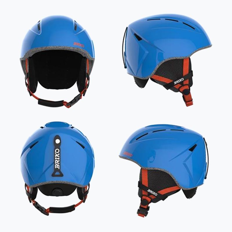 Kask narciarski dziecięcy Briko Makalu Jr shiny lochmara blue/pomegranate red