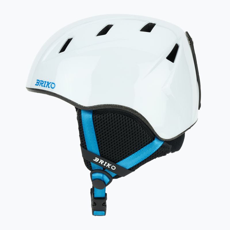 Kask narciarski dziecięcy Briko Makalu Jr shiny white/lochmara blue 3