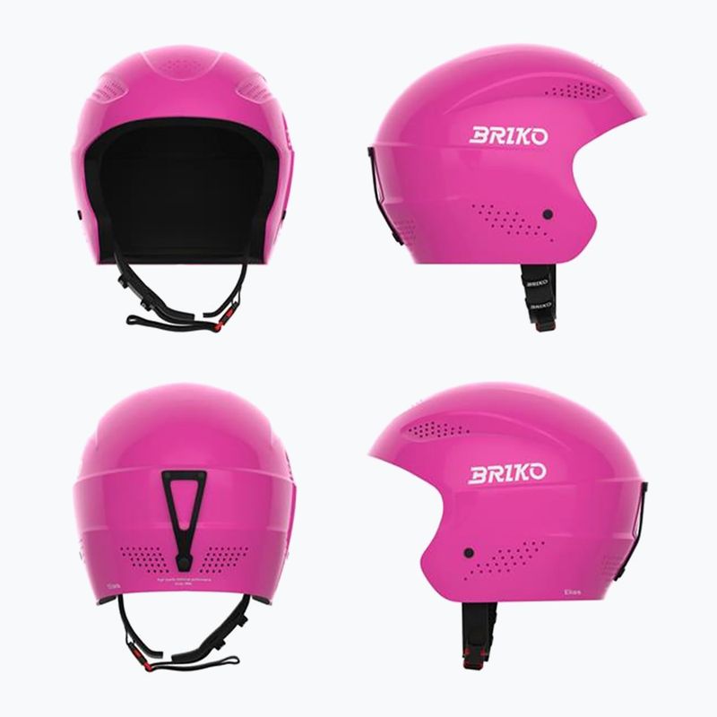 Kask narciarski dziecięcy Briko Elias Jr shiny neon pink