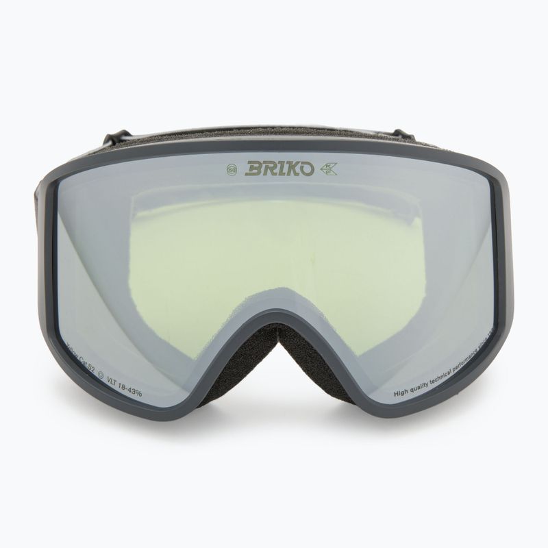 Gogle narciarskie Briko Pulse white gray/yellow 2