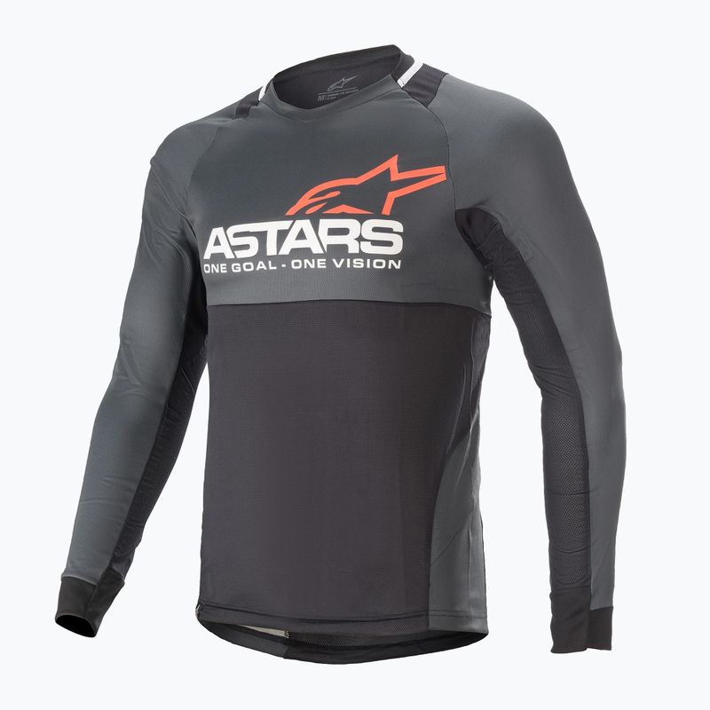 Longleeve rowerowy męski Alpinestars Drop 8.0 black/coral