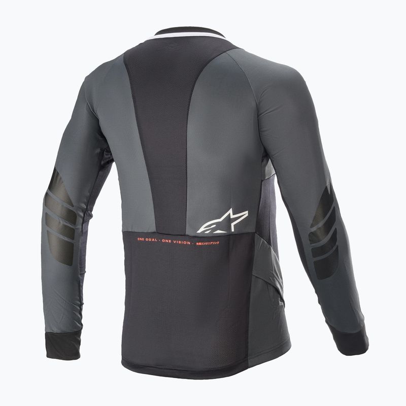 Longleeve rowerowy męski Alpinestars Drop 8.0 black/coral 2
