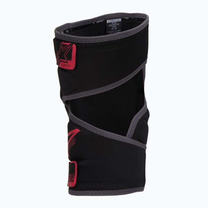 Ochraniacze rowerowe na kolana Alpinestars Vector Knee black/anthracite/red 2
