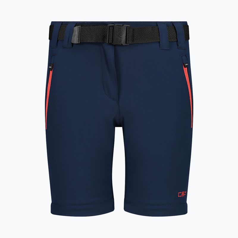 Spodnie trekkingowe dziecięce CMP 3T51445 Zip Off blue/red kiss 4