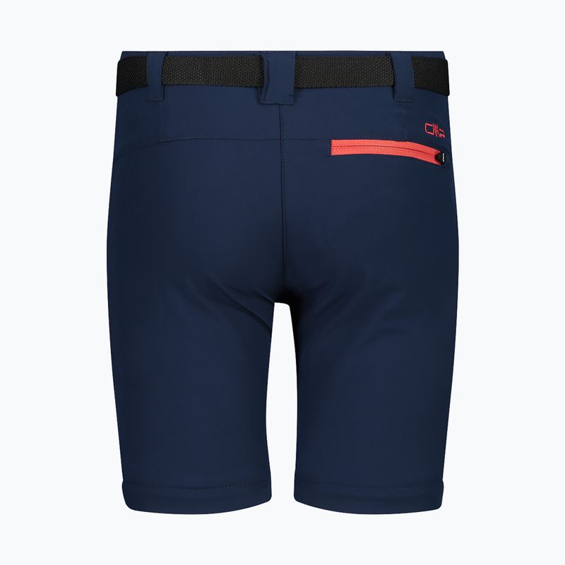 Spodnie trekkingowe dziecięce CMP 3T51445 Zip Off blue/red kiss 5