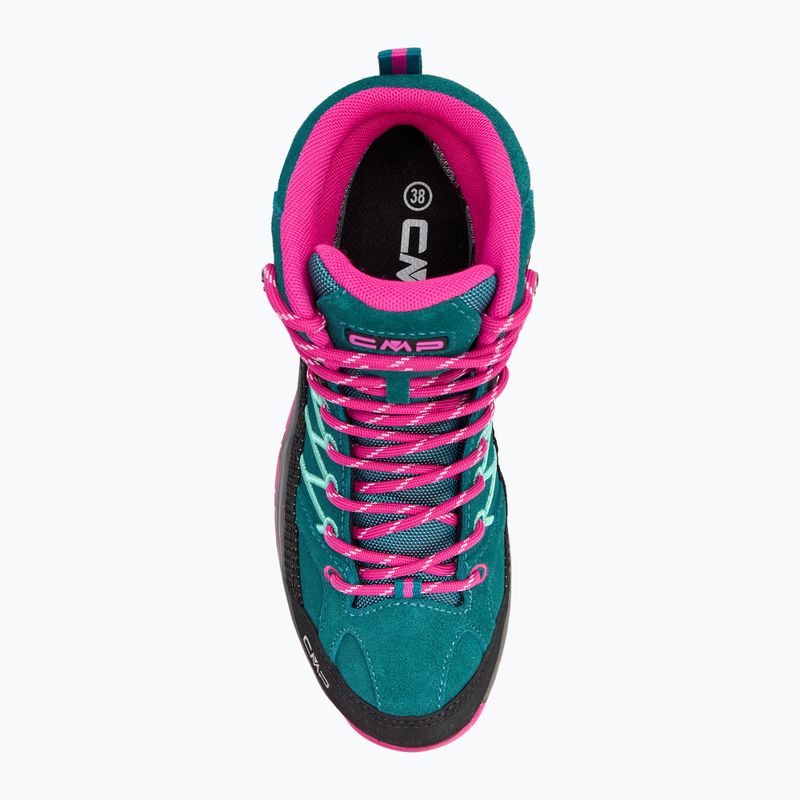 Buty trekkingowe juniorskie CMP Rigel Mid lake/pink fluo 5