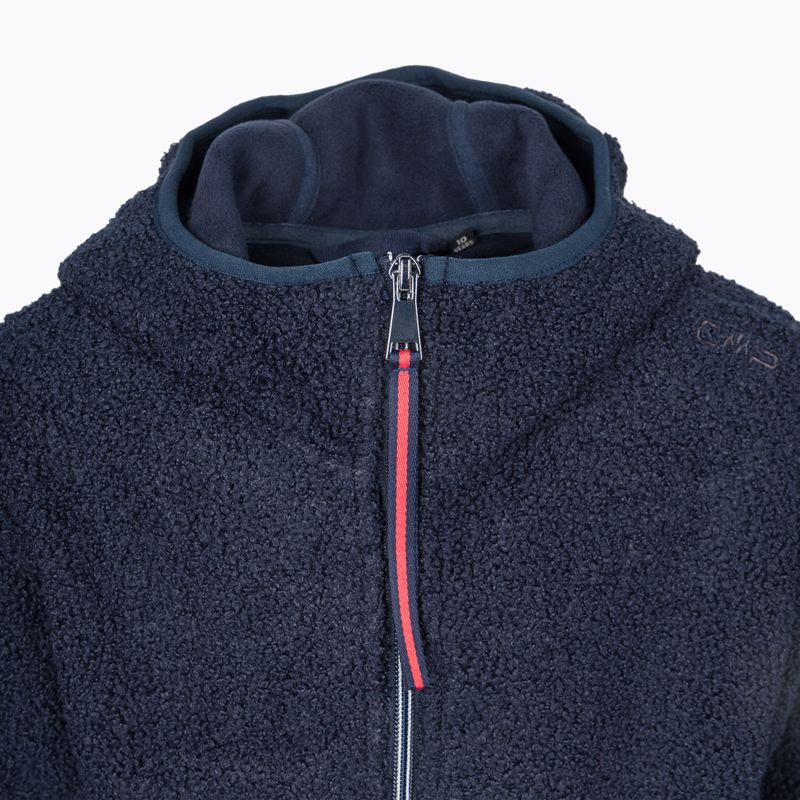 Bluza polarowa dziecięca CMP 32P1305 G Fix Hood black/blue 4