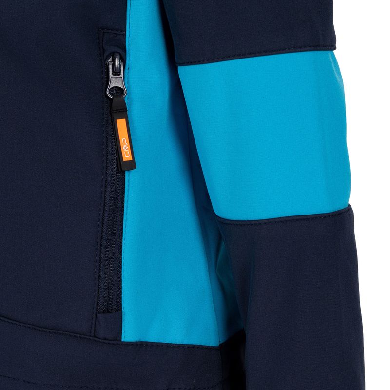 Kurtka softshell dziecięca CMP 3A00094 Fix Hood b.blue/danubio 4