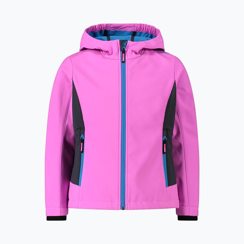 Kurtka softshell dziecięca CMP 3A29385 Fix purple fluo/titanio 7