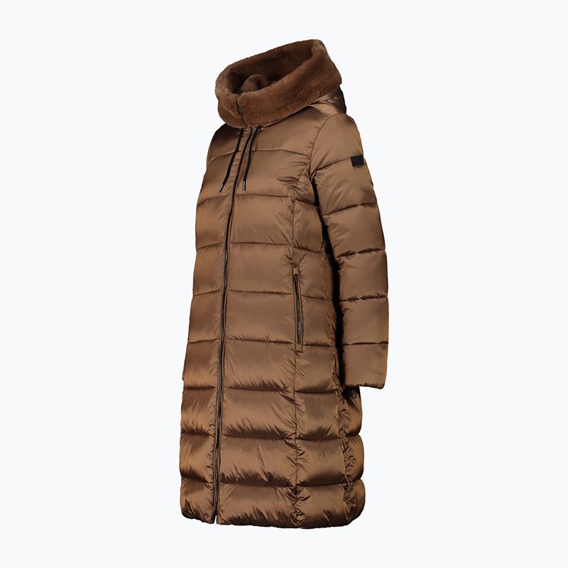 Płaszcz puchowy damski CMP 32K3086F Coat Fix Hood camel 2