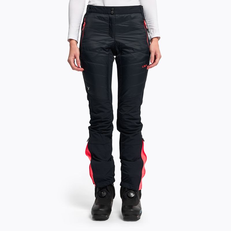 Spodnie skiturowe damskie CMP 39T0056 black blue/ewd fluo