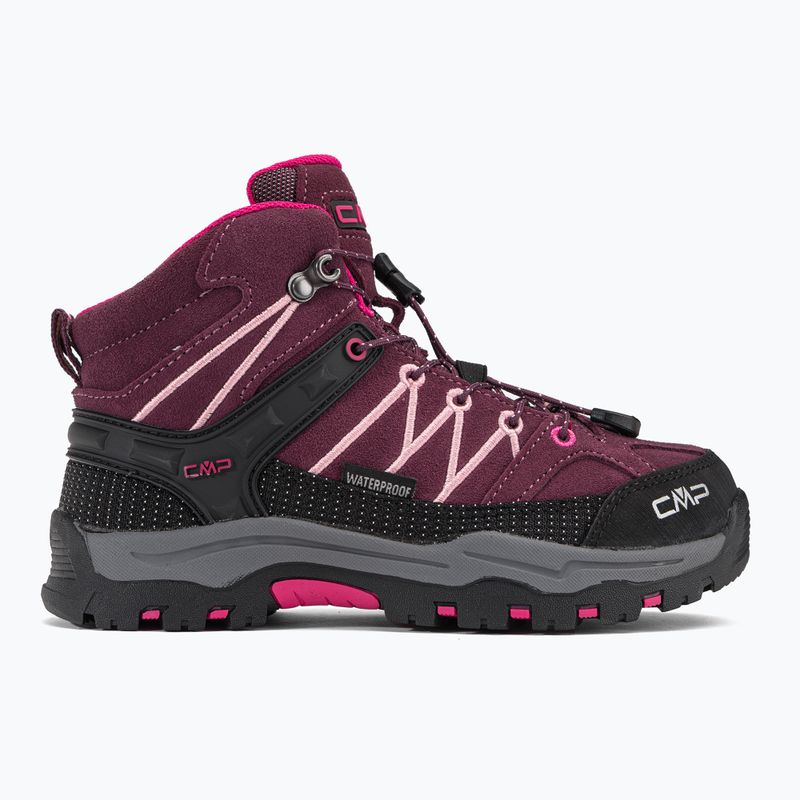 Buty trekkingowe dziecięce CMP Rigel Mid Wp prugna/peach 2