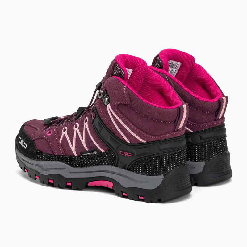 Buty trekkingowe dziecięce CMP Rigel Mid Wp prugna/peach 3