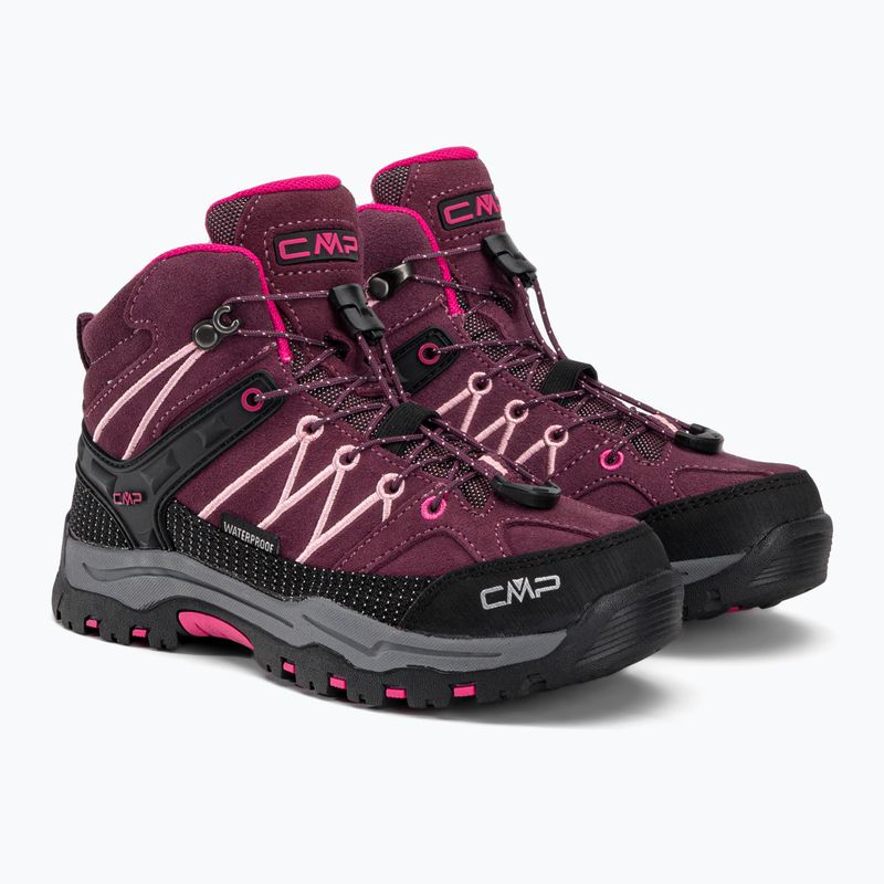 Buty trekkingowe dziecięce CMP Rigel Mid Wp prugna/peach 4