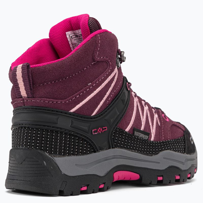 Buty trekkingowe dziecięce CMP Rigel Mid Wp prugna/peach 9