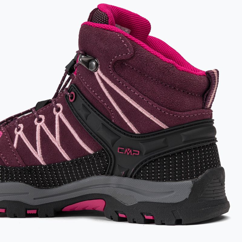 Buty trekkingowe dziecięce CMP Rigel Mid Wp prugna/peach 11