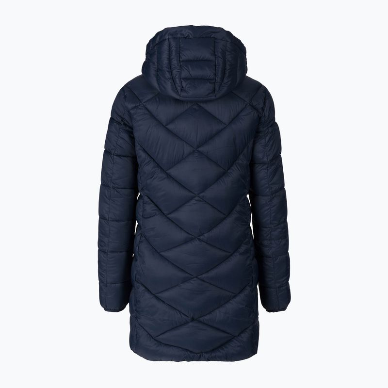 Płaszcz puchowy damski CMP 32K3036 Parka Snaps Hood black/blue 2