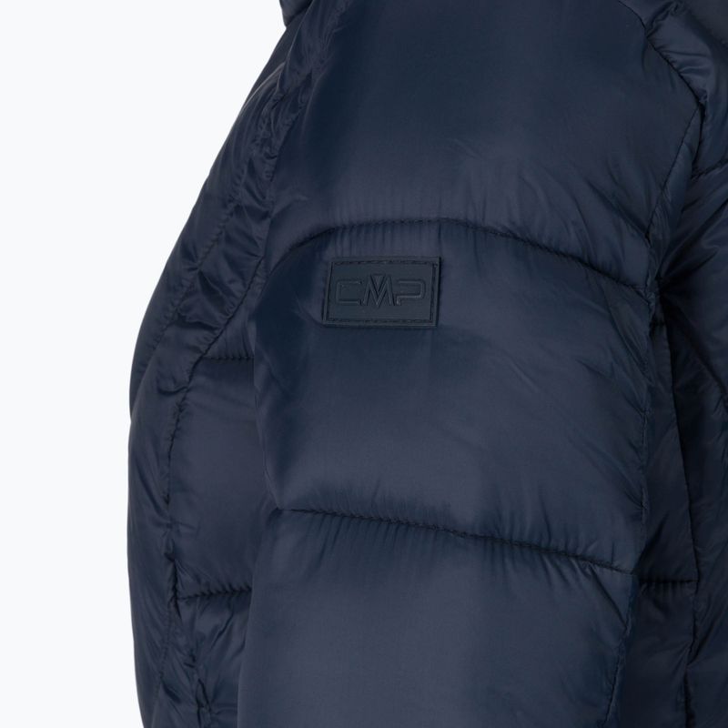 Płaszcz puchowy damski CMP 32K3036 Parka Snaps Hood black/blue 6