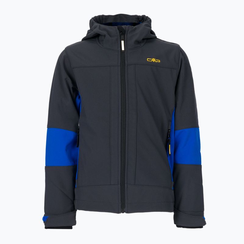 Kurtka softshell dziecięca CMP 3A00094 Fix Hood antracite/royal