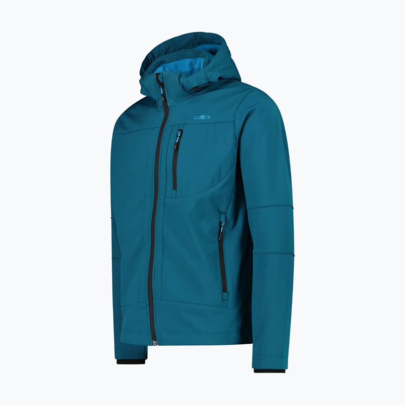 Kurtka softshell męska CMP 3A01787N Zip Hood deep lake 7