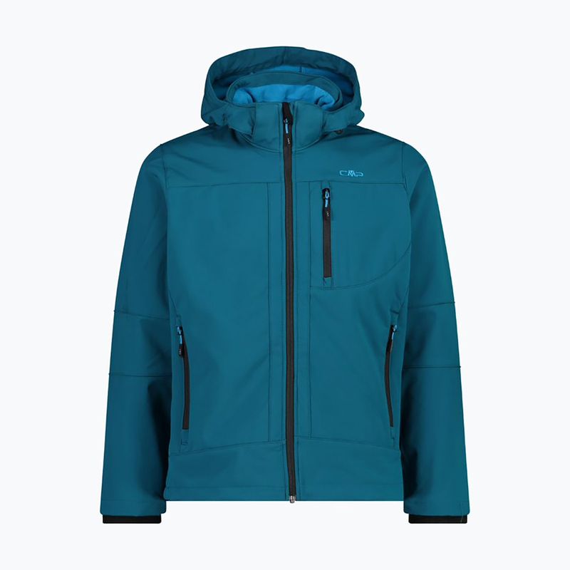 Kurtka softshell męska CMP 3A01787N Zip Hood deep lake 8