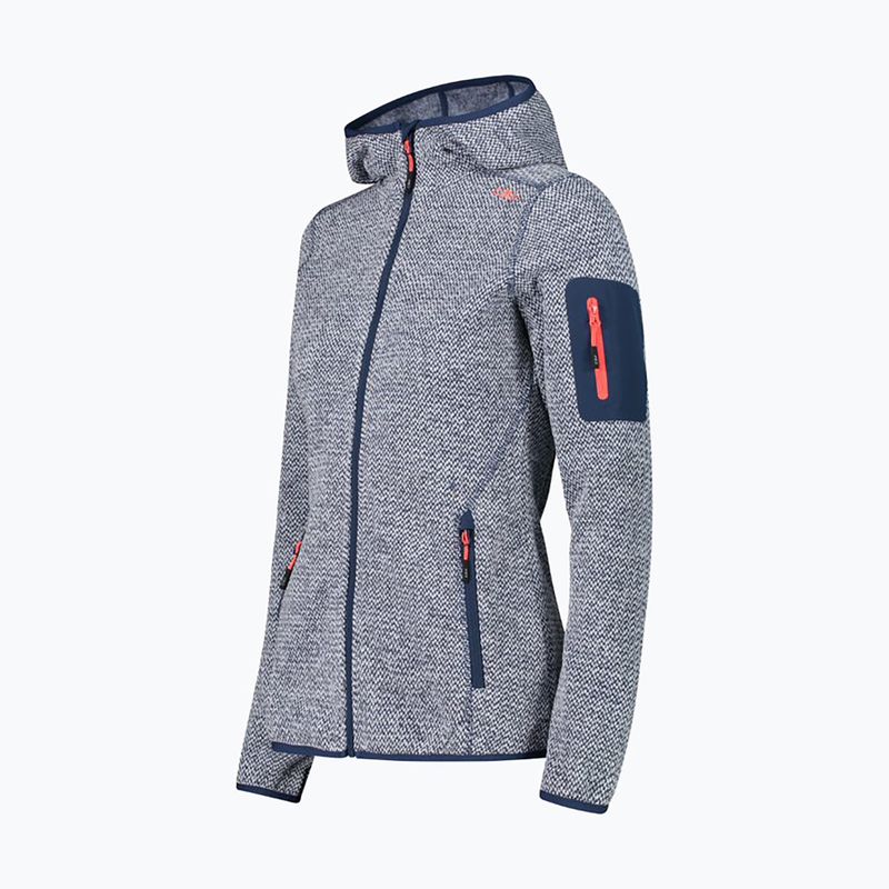 Bluza damska CMP 3H19826 Fix Hood blue ink/bianco 7