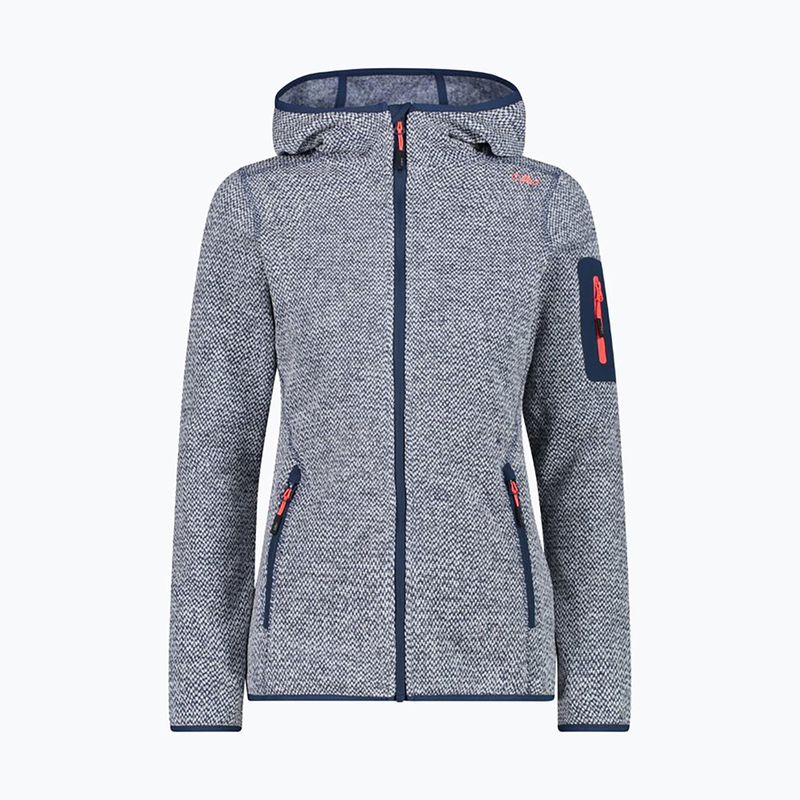 Bluza damska CMP 3H19826 Fix Hood blue ink/bianco 8