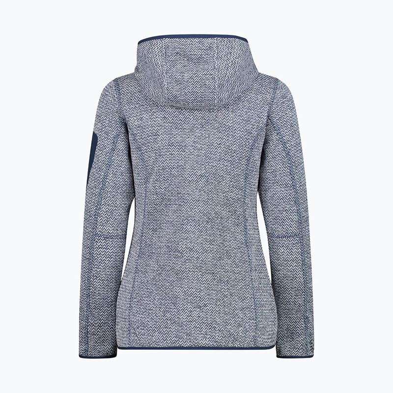 Bluza damska CMP 3H19826 Fix Hood blue ink/bianco 9