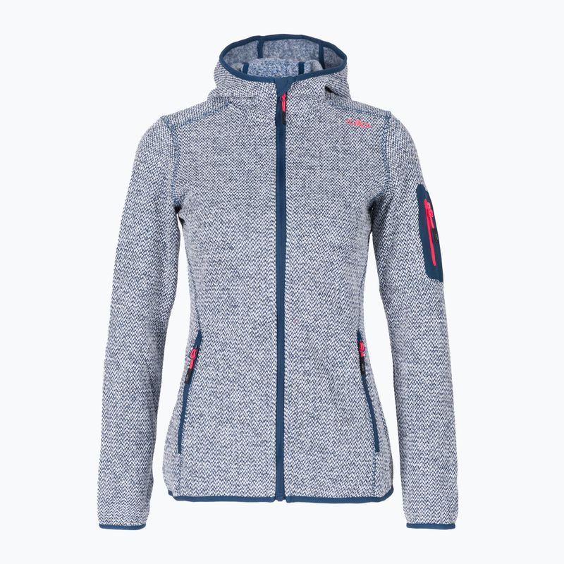 Bluza damska CMP 3H19826 Fix Hood blue ink/bianco