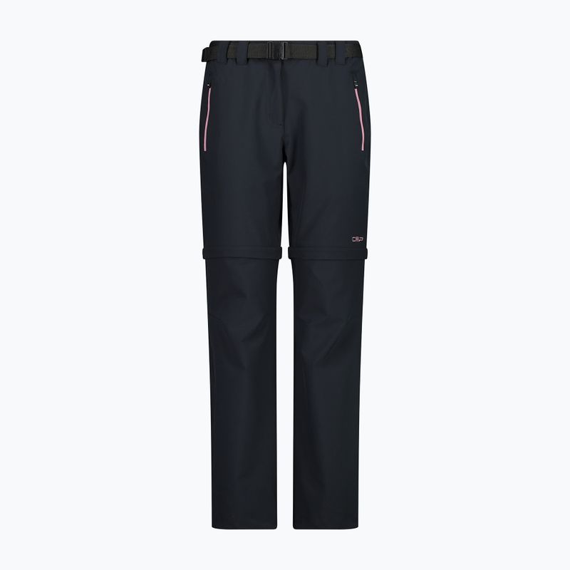 Spodnie trekkingowe damskie CMP 3T51446 Zip Off antracite/fard