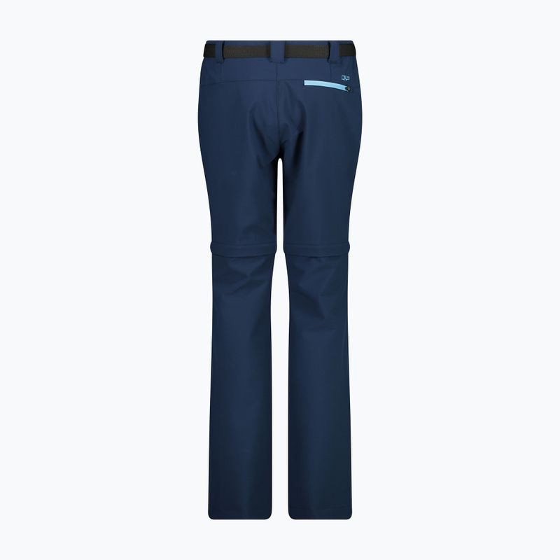 Spodnie trekkingowe damskie CMP 3T51446 Zip Off blue/cielo 2