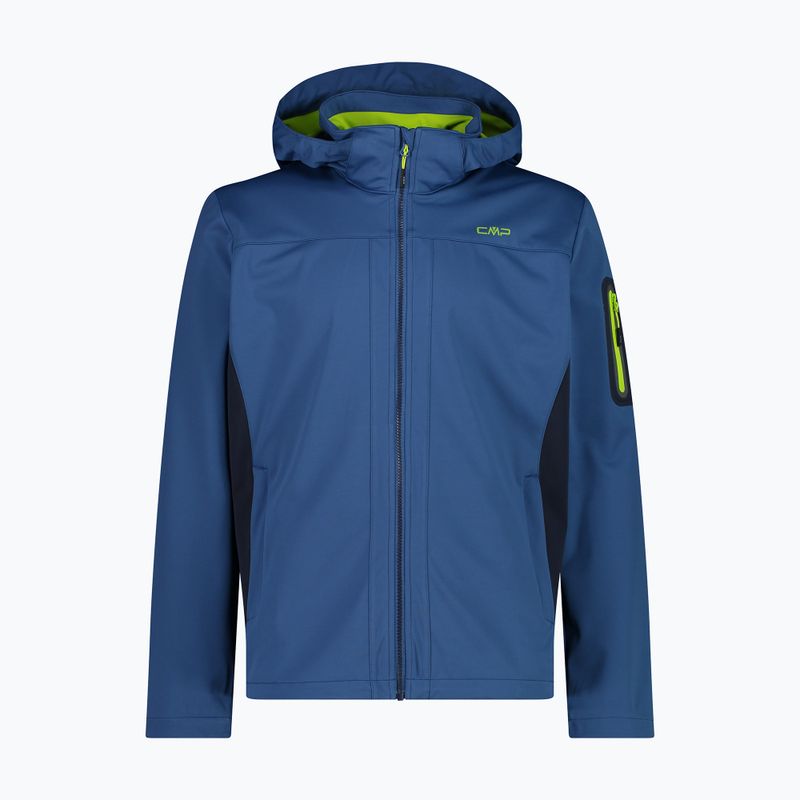 Kurtka softshell męska CMP 39A5027 Zip Hood dusty blue/b.blue