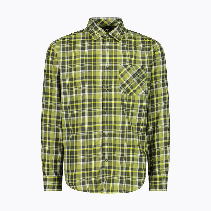 Koszula męska CMP 30T9927 oil green/moss/zolfo