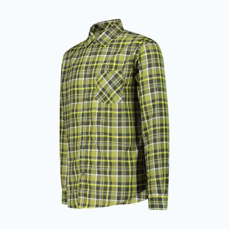 Koszula męska CMP 30T9927 oil green/moss/zolfo 3