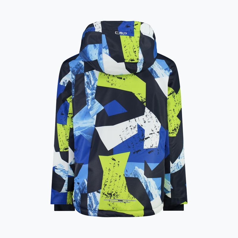 Kurtka narciarska dziecięca CMP 39W1924 royal/acido/b.blue 2